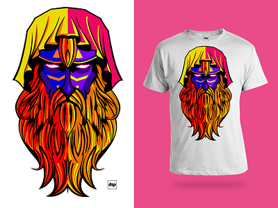 T-shirt Old Man artwork colors creative design digital draw graphic graphic design illustration vector