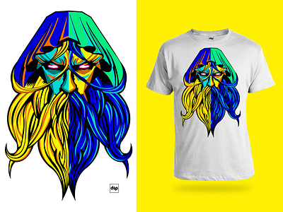 T-shirt Old Man Guardian artwork colors creative design digital draw graphic graphic design illustration vector
