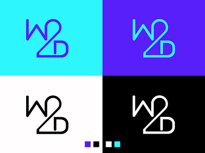 W2D Webdesigner Webdeveloper artwork branding creative digital flat icon logo ui ux web