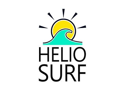 HELIO SURF Brand branding creative design digital graphic graphic design icon logo minimal web