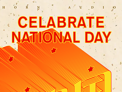 10.1 NATIONAL DAY design illustration typography