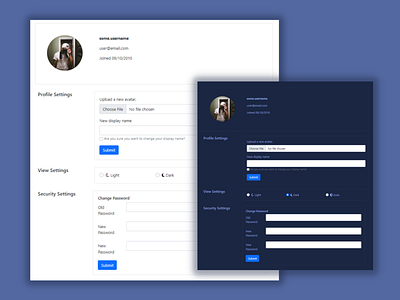 Daily UI Day 007 | User Settings