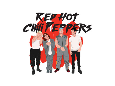 Red Hot Chili Peppers designillustration digital