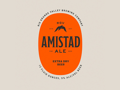 Amistad Ale ale beer birds label rio grande valley