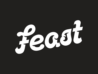 New Logo f feast lettering logo logotype typography