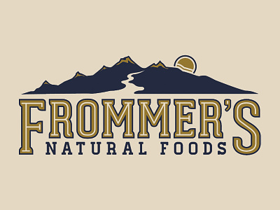 Frommer's Natural Foods branding logo mountain natural natural foods