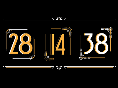 Table Of Content art deco borders numbers