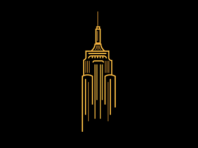 Empire State Building building empire lines logo new state york