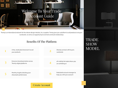 Trade show (Web page) colors fonts style template typography webdesign