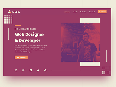 Web Design : Portfolio Landing Page