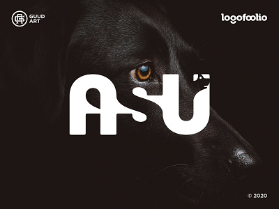 Asu Logo asu dog dog logo logo logo design logo maker logofolio logofoolio negative space logo vector vektor