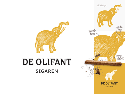 De Olifant - Sigaren cigars design elephant graphic design identity logo