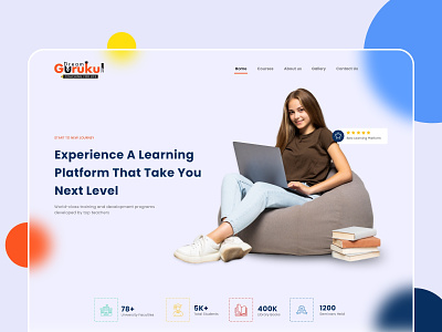 Gurukul- Learning Platform animation branding design elearning website graphic design illustration logo motion graphics ui ux vector web development