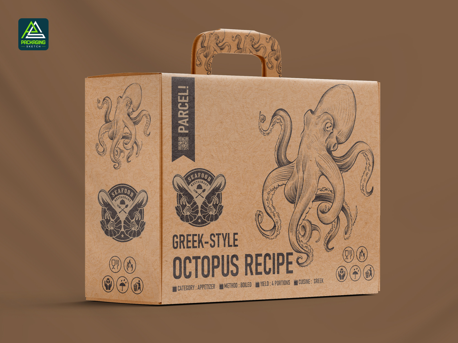 Carton Box, Cardboard Box, Subscription Box, Shipping Box Design by