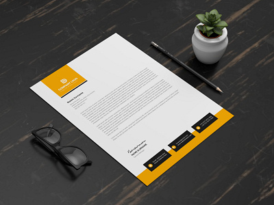 Letterhead Design brand identity branding graphic design letterhead stationary design