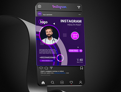 Instagram Post Design branding health instagram post design mockup design social social media social media post design