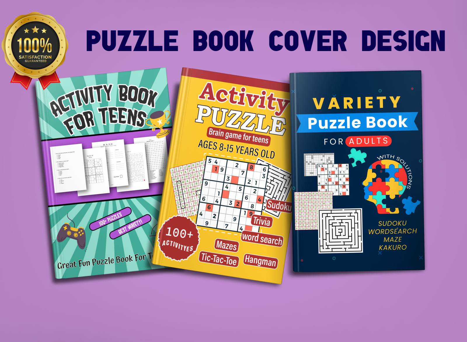 Kdp Puzzle Book Cover Design By Md Nowsad Dedar Pasha On Dribbble