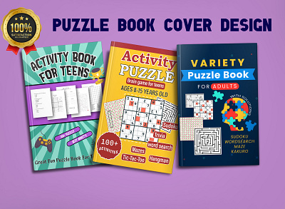 Kdp Puzzle Book Cover Design amazon kindle book cover book cover design book design cover design ebook high content kdp kdp paperback puzzle book