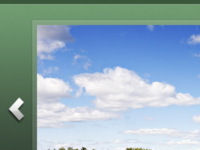 Simple, clean and green! arrow grain green jquery noise slideshow ui