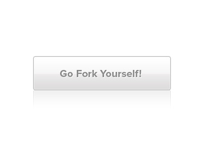 Go Fork Yourself button fork github go go fork yourself grey light reflection ui white
