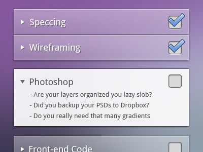 Flowbot app blue box check checkbox clean dropdown panel photoshop purple transparent ui wireframe