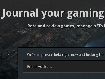 Beta launch! beta dpadd email gaming input interface journal ui video game