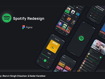 Spotify Redesign (Neumorphism) 3d concepting dark theme design figma interface ios logo mobile app music app neumorphism redesign shadows spotify ui ui design user experience user interface ux visual design