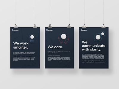 Sheppe core value poster set