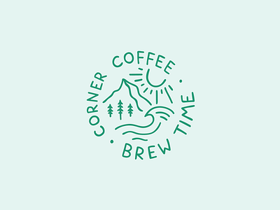 Corner Coffee T-shirt Illustration