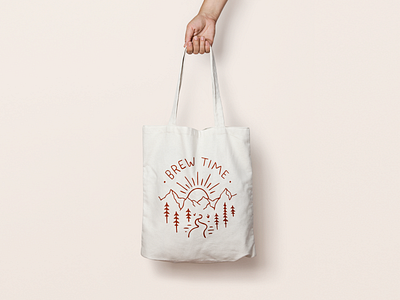 Corner Coffee Tote Illustration