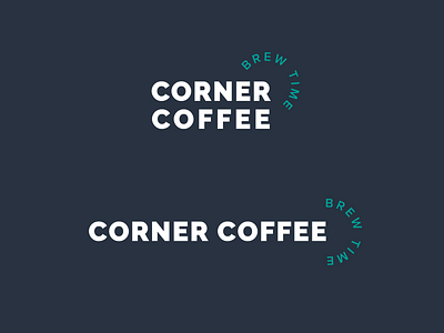 Corner Coffee logo concept