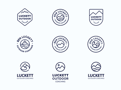 Ben Luckett Outdoor Logo Concepts action adventure branding concept design icon identity logo logo concepts logo design logo mark logo type logodesign logomarks logos logotype mountain outdoor sports symbol
