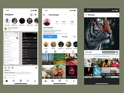 Instagram Re-Design instagram re-design ui
