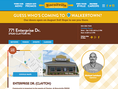 Biscuitville New Location design web