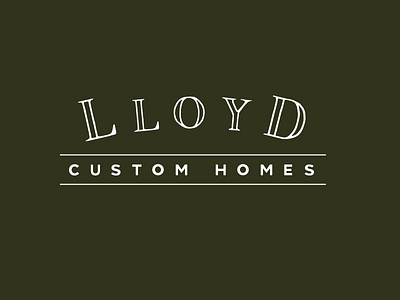 Lloyd Custom Builders Logo Concept 4/4