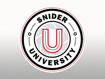 Snider University badge identity logo mechanic seal university