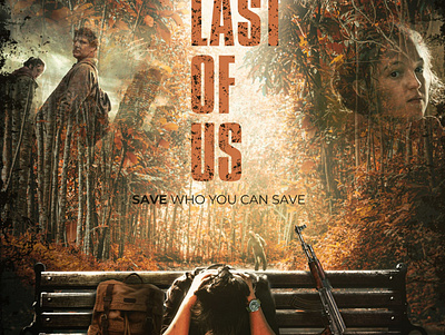 The Last Of Us Poster art graphic design hbo hbo max photo manipulation photoshop poster poster design series tlou zombie