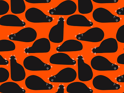 Cats seamless pattern