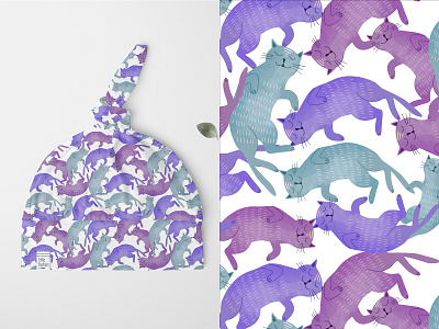 Cute cats pattern