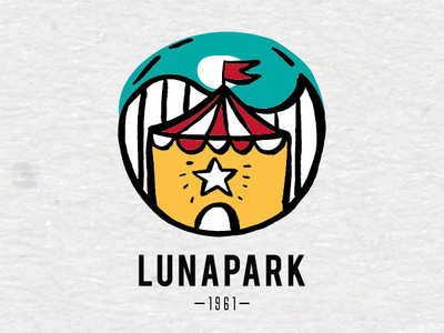 amusement park logo vector