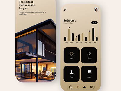 Smart Home App UI app design logo typography ui ux vector