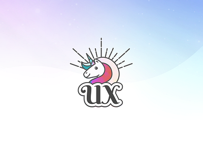 UX Unicorn Illustration branding design icon illustration logo vector
