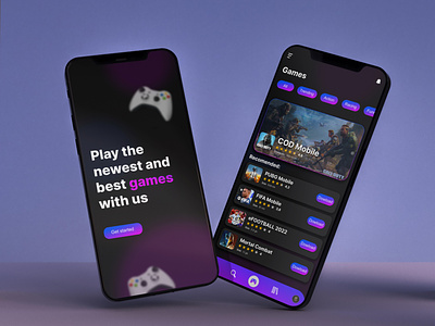 Mobile App design for Gaming App