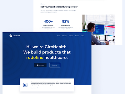 Health Software Landing Page Concept