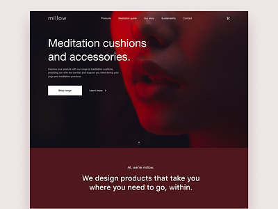 Meditation E-commerce Landing Page