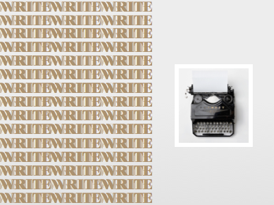Write Write Experiment design font layout photo type typeface typography write