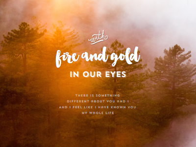 Fire And Gold brushscript design lyrics music sketch app type type design typography
