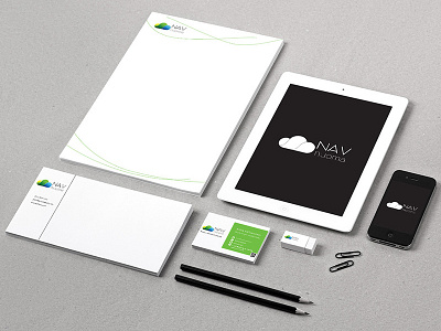 Business identity blank business card identity logo