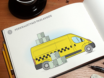Illustration taxi-box illustration taxi