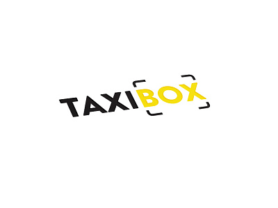 Taxi box logo box logo taxi yealow
